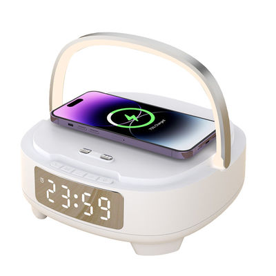 Stereo drahtloses Telefon Ladegerät Lautsprecher, schnelle Bluetooth Ladung Alarmuhr