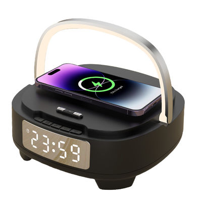 Stereo drahtloses Telefon Ladegerät Lautsprecher, schnelle Bluetooth Ladung Alarmuhr