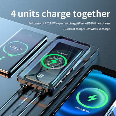 2 in 1 Fast Qi Wireless Ladegerät Power Bank 15W Multifunktionell