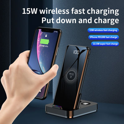 2 in 1 Fast Qi Wireless Ladegerät Power Bank 15W Multifunktionell