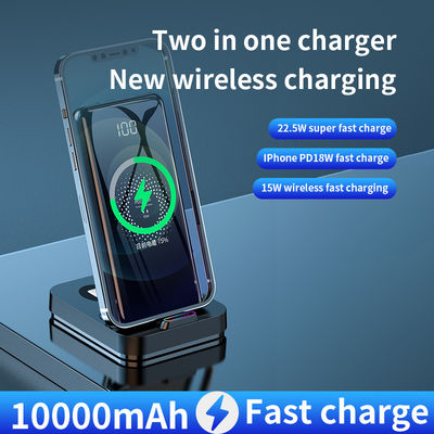 2 in 1 Fast Qi Wireless Ladegerät Power Bank 15W Multifunktionell