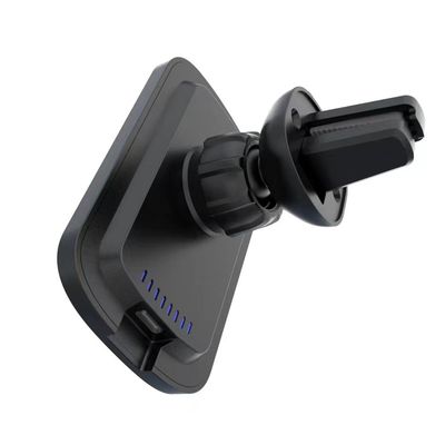 Black Qi Wireless Phone Ladegerät Auto Mount 15W Portable schnell