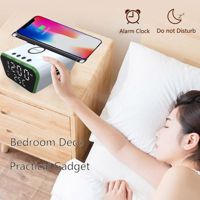 Iphone nutzen Qi drahtlose Ladung Alarmuhr FCC Genehmigung Temperaturanzeige