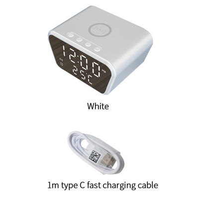 Iphone nutzen Qi drahtlose Ladung Alarmuhr FCC Genehmigung Temperaturanzeige
