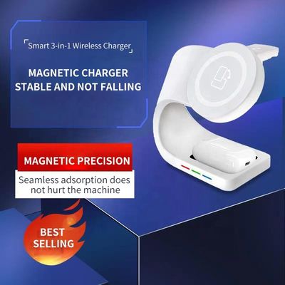 Intelligentes Magnetische 4 In 1 Schnellladegerät 10W Multi-Funktion Für Android