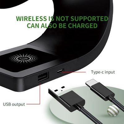Intelligentes Magnetische 4 In 1 Schnellladegerät 10W Multi-Funktion Für Android