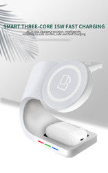 Intelligentes Magnetische 4 In 1 Schnellladegerät 10W Multi-Funktion Für Android