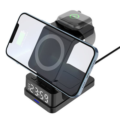 Feuchteanzeige Alarm Qi Wireless Charger Uhr Dock 0,3kg Iphone Nutzung