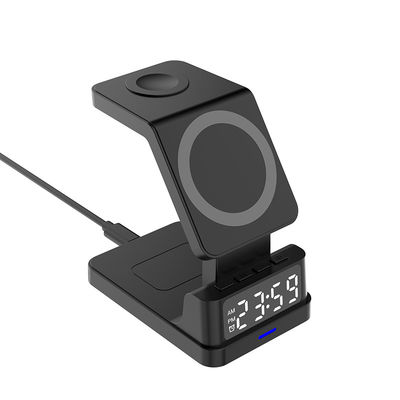 Feuchteanzeige Alarm Qi Wireless Charger Uhr Dock 0,3kg Iphone Nutzung