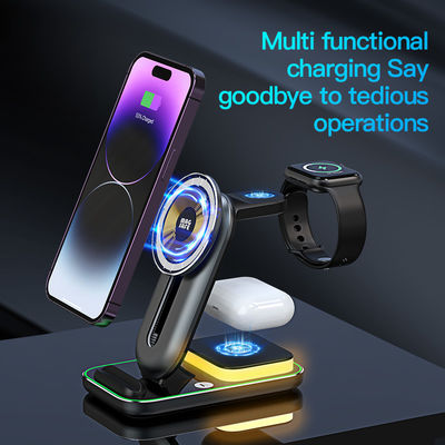 4 in 1 Magnetische Qi Wireless Ladegerät Dock Kurzschluss Universal