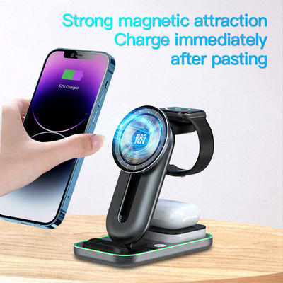 4 in 1 Magnetische Qi Wireless Ladegerät Dock Kurzschluss Universal