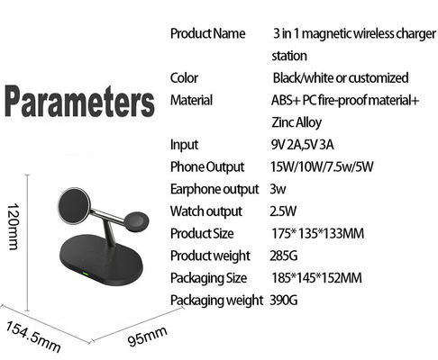 Benutzerdefiniertes Logo Qi Wireless Charger Station