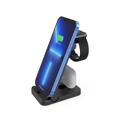 Portable 3 in 1 Multifunktionelles drahtloses Ladegerät Qi 15w Schnellladung