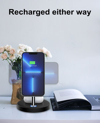 FCC-zertifiziertes magnetisches Ladegerät, 4 in 1 drahtlose Ladestation 15w