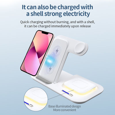LED-ABS-Magnet 5 in 1 drahtloses Ladegerät Nachtlicht Funktion Apple Nutzung