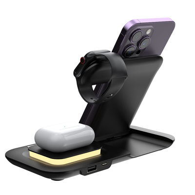 ABS Magnetische Qi-Schnellladestation Wireless Charging Stand Dock 9V Für Apple