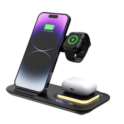 ABS Magnetische Qi-Schnellladestation Wireless Charging Stand Dock 9V Für Apple