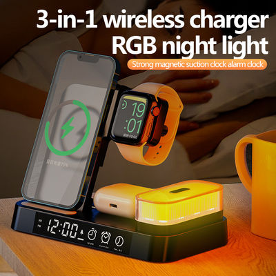 ABS-Fast Qi drahtloser Ladestand Magnetisch mit USB-Kabel