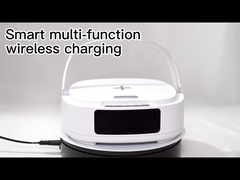 Multifunctional 15W Fast Wireless Charger Bluetooth Speaker Clock Alarm Clock Desk Lamp